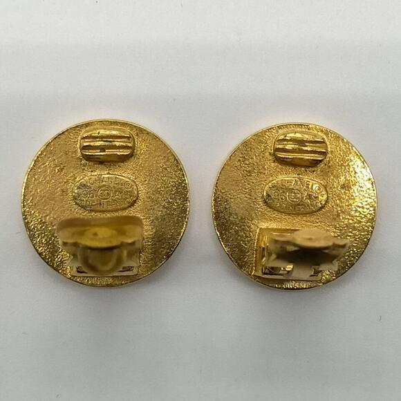 Chanel Vintage Four Leaf Clover Clip On Earrings - Picture 11 of 12